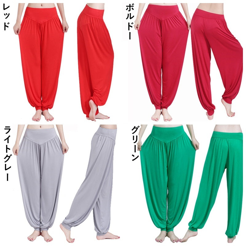 アラジンパンツ ハーレムパンツ サルエルパンツ ロングパンツ 長ズボン アラビアンパンツ 商品画像2