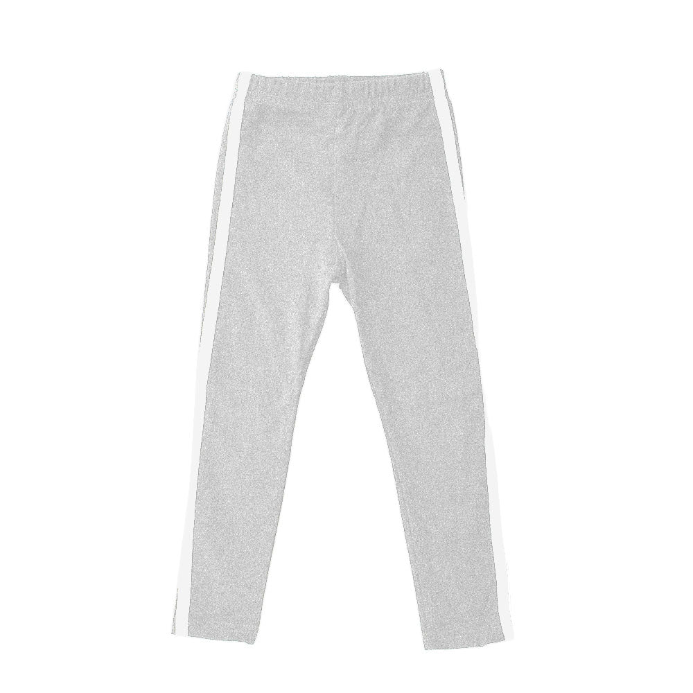 キッズ レギンス ストレッチ サイドライン レギンスパンツ 子供服 グレー バリエーション画像