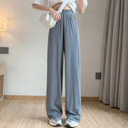 ロングパンツ ワイドパンツ フレアパンツ 細プリーツ加工 レディース 婦人服 ボトムス 長ズボン ウエストゴム 薄手 ドレープ おしゃれ カジュアル かわいい デイリー ゆったり 普段使い 大きいサイズ