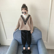 ジョガーパンツ ロングパンツ 子供服 キッズ 男の子 女の子 コーデュロイ 裏起毛 秋冬 厚手 防寒 暖かい 無地 ウエストゴム