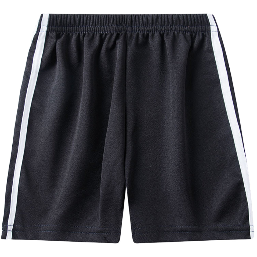 ロングパンツ 薄手 長ズボン ショートパンツ ハーフパンツ 半ズボン ブラック×ショート バリエーション画像