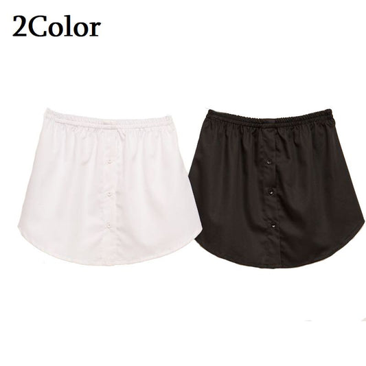フェイクレイヤードシャツ レディース ボトムス 無地 着回し ブラック 商品画像