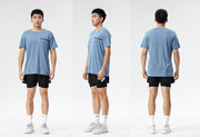 スポーツウェア ショートパンツ 短パン メンズ 男性用 ボトムス レギンス一体型 半ズボン 重ね着風 フェイクレイヤード ポケット付き 大きいサイズあり 通気性 トレーニングウェア フィットネス ランニング ジョギング 運動 M L XL 2XL 3XL