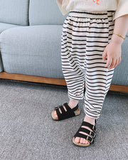 ロングパンツ サルエルパンツ スウェット キッズ ベビー 男の子 女の子 ボトムス 長ズボン ウエストゴム ポケット付き ロールアップ 春 秋 おしゃれ