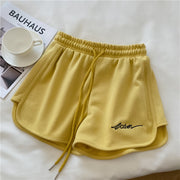 ショートパンツ レディース 女性 ボトムス ズボン 短パン ショート丈 ウエストゴム 大きいサイズ シンプル ロゴ カジュアル スポーティ