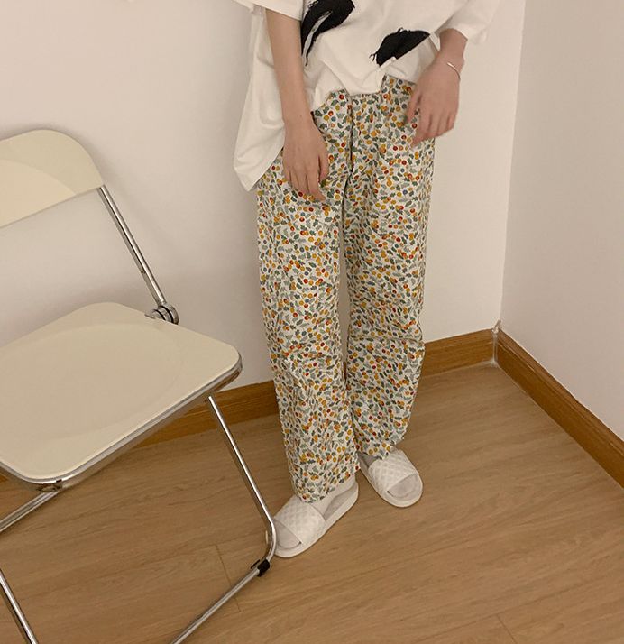 ルームウェア レディース ボトムス ズボン ロングパンツ 長ズボン ナイトウェア 女性 ラフ ルームパンツ ゆったり 部屋着 カジュアル