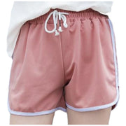 スポーツウェア ショートパンツ 短パン レディース 女性用 ボトムス 半ズボン ウエストゴム ライン入り 婦人用 フィットネス ヨガ 運動 ジム ランニング ジョギング 部屋着 ルームウェア
