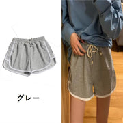 スポーツウェア ショートパンツ 短パン レディース 女性用 ボトムス 半ズボン ウエストゴム ライン入り 婦人用 フィットネス ヨガ 運動 ジム ランニング ジョギング 部屋着 ルームウェア