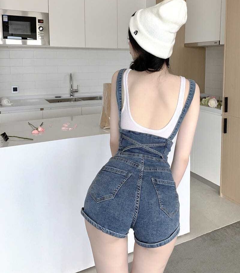 サロペットパンツ オーバーオール デニム レディース 婦人服 ボトムス 商品画像4