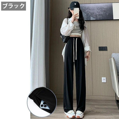 ロングパンツ レディース 女性用 ボトムス 長ズボン ワイドパンツ 商品画像5