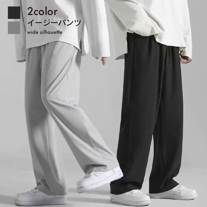 イージーパンツ メンズ ワイドパンツ ロングパンツ ストレート ウエストゴム 商品画像