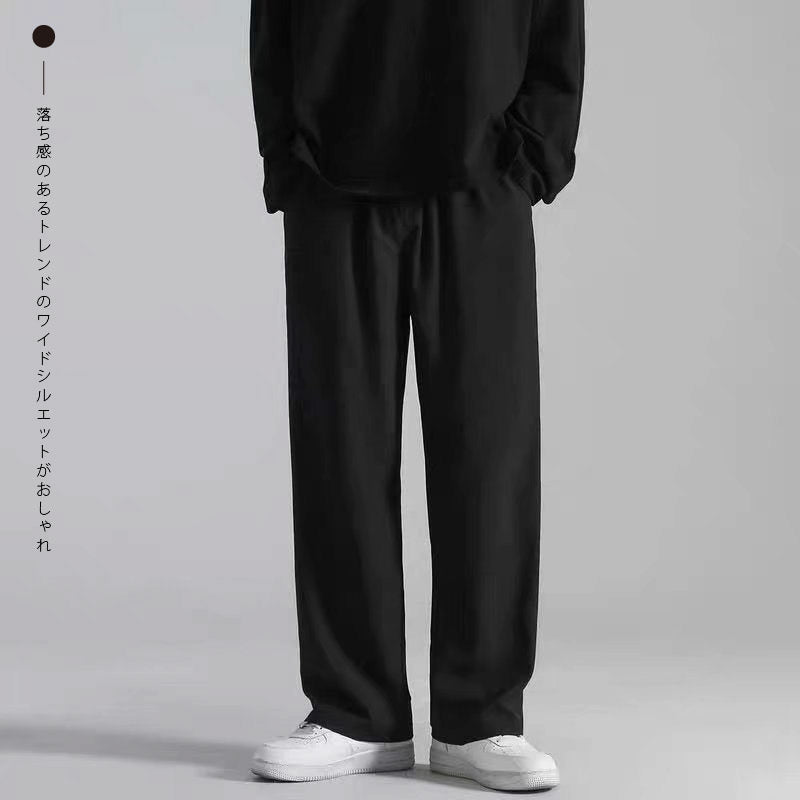 イージーパンツ メンズ ワイドパンツ ロングパンツ ストレート ウエストゴム 商品画像2
