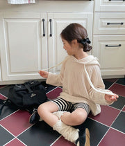 リブレギンス レギンス スパッツ 5分丈 子供服 キッズ ベビー 子ども 女の子 男の子 ハーフパンツ レギパン ウエストゴム 伸縮性 シンプル リブ ボーダー 無地 重ね着 かわいい 定番 普段使い デイリー
