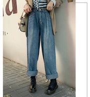 デニムパンツ ワイドパンツ バギージーンズ バギーパンツ ウエストバックル付き レディース ボトムス ジーンズ ジーパン 長ズボン ロングパンツ 無地 シンプル おしゃれ かわいい かっこいい 定番 カジュアル デイリー ヘビロテ お出かけ 普段使い 体型カバー 女性用