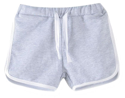 子供用 ショートパンツ ホットパンツ ボトムス スウェット ウエストゴム グレー バリエーション画像