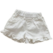 ショートパンツ 半ズボン キッズ ベビー ジュニア 女の子 子供服 ボトムス 短パン ショート丈 フリル デニム 無地 単色 シンプル カジュアル かわいい おしゃれ