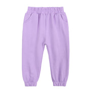 ロングパンツ 長ズボン スウェット 子供服 キッズ ジュニア 男の子 女の子 男女兼用 ボトムス ルームウェア 裾ゴム ポケット付き ウエストゴム 無地 単色 部屋着 おしゃれ シンプル カジュアル かわいい 定番 ヘビロテ 着回し 秋 冬 お出かけ パジャマ 運動 紫 灰 緑 ピンク 茶 ベージュ 青