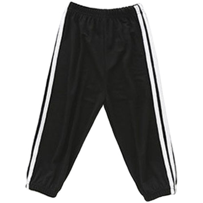 ロングパンツ 長ズボン ジャージ キッズ 子供服 ジュニア ブラック バリエーション画像