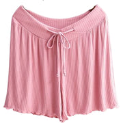 マタニティウェア ショートパンツ 短パン ボトムス ズボン レディース 妊婦用 フロントクロス シンプル 無地 リブ ルームウェア 部屋着 ウエスト紐