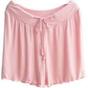 マタニティウェア ショートパンツ 短パン ボトムス ズボン レディース 妊婦用 フロントクロス シンプル 無地 リブ ルームウェア 部屋着 ウエスト紐