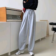 ロングパンツ 長ズボン スウェット レディース ボトムス 大きいサイズ有 ハーレムパンツ ジョガーパンツ ゆったり デイリー 部屋着 ルームウェア お出かけ シンプル 無地 着回し 普段使い カジュアル 体型カバー 裾ゴム ウエストゴム ポケット 女性 婦人 グレー ブラック