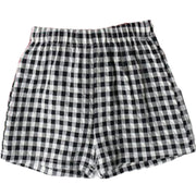 ショートパンツ 半ズボン キッズ 子供服 女の子 男の子 ボトムス 夏 チェック柄 ウエストゴム かわいい おしゃれ お出かけ カジュアル 普段着 遊び着 部屋着 ルームウェア 女児 男児 90 100 110 120 130 140 黒 黄色 赤 青 ピンク