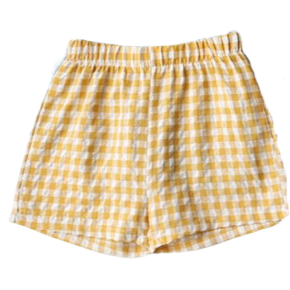 ショートパンツ 半ズボン キッズ 子供服 女の子 男の子 イエロー バリエーション画像