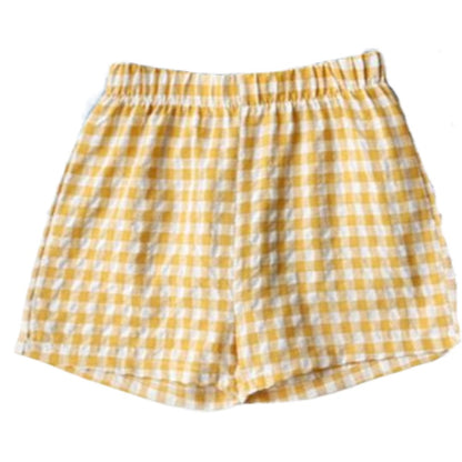 ショートパンツ 半ズボン キッズ 子供服 女の子 男の子 イエロー バリエーション画像