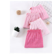 ショートパンツ 2枚セット キッズ 子供服 女の子 ボトムスボーダー柄 半ズボン 短パン ウエストゴム メロウフリル リボン ルームパンツ 部屋着 ルームウェア ゆたっり カジュアル かわいい