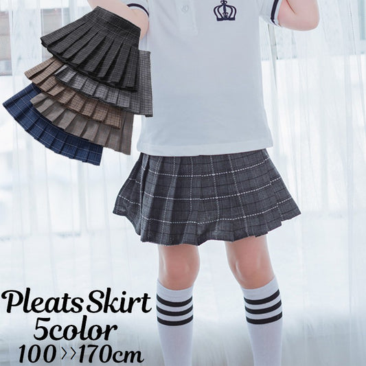プリーツスカート ミニスカート ミニ丈 ショート丈 子供服 キッズ 商品画像