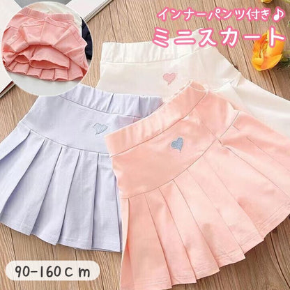 ミニスカート インナーパンツ付き キッズ ジュニア ベビー 子供用 商品画像