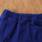ロングパンツ ベルボトム パンタロン 長ズボン ダメージ加工 裾広がり ボトムス キッズ 子供服 おしゃれ かわいい 90 100 110 120 130cm