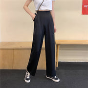 ロングパンツ ワイドパンツ レディース 女性 ボトムス 長ズボン ウエストゴム ゆったり 無地 シンプル 着回し ラフ 部屋着 婦人服