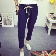 テーパードパンツ 9分丈 レディース ボトムス ロングパンツ 無地 ウエストゴム 定番 カラバリ豊富 シンプル おしゃれ お出かけ 通勤 旅行 女の子 女性用 婦人用 ホワイト カーキ ブラック