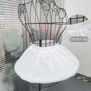 パニエ ペチコート ペチスカート チュチュ 子供 キッズ インナー アンダースカート 無地 単色 シンプル ロリータ 結婚式 パーティー イベント サイズ調整