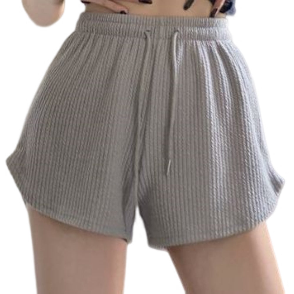 ショートパンツ ワイドパンツ 短パン レディース 普段着 部屋着 ゆったり ハイウエスト ウエストゴム 薄手 無地 夏 スポーツ