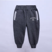 ズボン ボトムス パンツ キッズ 子供服 男の子 女の子 ゴムウエスト ポケット付き カジュアル スポーツ スウェット 裏毛 長ズボン 裾リブ 刺繍 通園 通学
