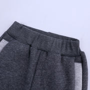 ズボン ボトムス パンツ キッズ 子供服 男の子 女の子 ゴムウエスト ポケット付き カジュアル スポーツ スウェット 裏毛 長ズボン 裾リブ 刺繍 通園 通学