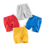 ショートパンツ 短パン 子供服 キッズ ベビー 男の子 女の子 ウェストゴム 無地 単色 シンプル ポケット カジュアル おしゃれ かっこいい デイリー 普段使い 通園 通学 男児 女児 ボーイズ ガールズ