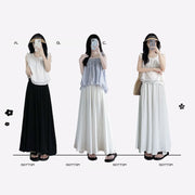 ロングパンツ ワイドパンツ フレアワイドパンツ レディース スカーチョ フレアパンツ 夏 涼しい スカート風 シンプル ナチュラル系 かわいい シンプル きれいめ ボトムス