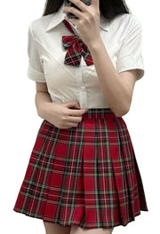 ミニスカート プリーツスカート レディース ミニ丈 スクールスカート 制服風 衣装 コスプレ 女子高生 チェック柄 春 夏 かわいい