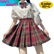 ミニスカート プリーツスカート レディース ミニ丈 スクールスカート 制服風 衣装 コスプレ 女子高生 チェック柄 春 夏 かわいい