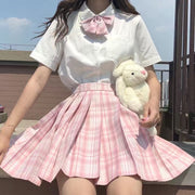 ミニスカート プリーツスカート レディース ミニ丈 スクールスカート 制服風 衣装 コスプレ 女子高生 チェック柄 春 夏 かわいい