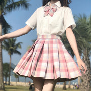 ミニスカート プリーツスカート レディース ミニ丈 スクールスカート 制服風 衣装 コスプレ 女子高生 チェック柄 春 夏 かわいい
