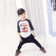 長ズボン ロングパンツ キッズ 子供服 星 スター ウエストゴム 男の子 女の子 カジュアル シンプル 定番 おでかけ 春 秋