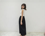 ロングスカート フレアスカート レディース 女性 ボトムス ロング丈 マキシ丈 ゴムウエスト 無地 グレー ブラック シンプル カジュアル かわいい キュート ラフ 部屋着 ルームウェア 夏