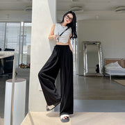 ロングパンツ ワイドパンツ 長ズボン レディース 女性 ボトムス シンプル ウエストゴム ゆったり かわいい おしゃれ