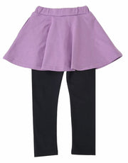 子供服 スカッツ 10分丈  女の子 スカート付きレギンス ストレッチ スカート レギンス 無地 子供 キッズ ジュニア ベビー服 ボトムス フレア シンプル ポケット付き ポケット 着回し かわいい カジュアル こども 子ども ガールズ