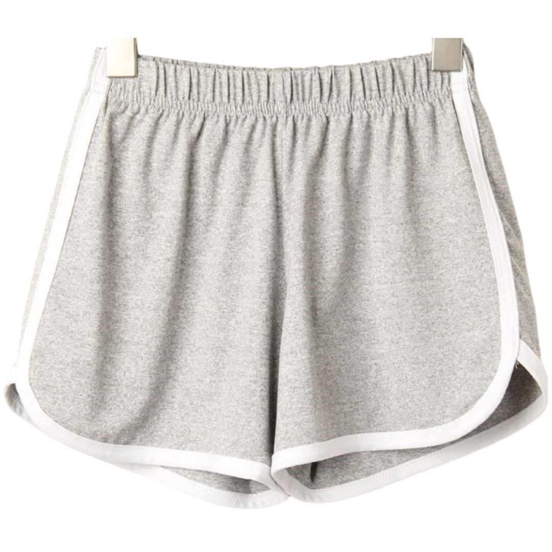 ショートパンツ ハーフパンツ 半ズボン 部屋着 ルームウェア レディース 女性 ボトムス ショート丈 ミニ丈 ゴムウエスト スポーティ 無地 グレー ブラック ホワイト シンプル カジュアル ラフ かわいい キュート 夏