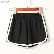 ショートパンツ ハーフパンツ 半ズボン 部屋着 ルームウェア レディース 女性 ボトムス ショート丈 ミニ丈 ゴムウエスト スポーティ 無地 グレー ブラック ホワイト シンプル カジュアル ラフ かわいい キュート 夏